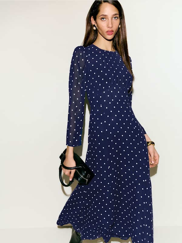Lysander Dress - Danube Dot